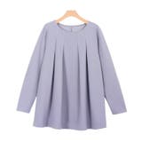 アイスブルー | ペアスキンタックフレアブラウス ペアスキン ブラウス フレア | Pierrot