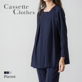 ペアスキンタックフレアブラウス ペアスキン ブラウス フレア | Pierrot | 詳細画像1 