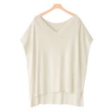 アイボリー | Vネックルーズニットベスト ベスト Vネック | Pierrot