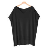 ブラック | Vネックルーズニットベスト ベスト Vネック | Pierrot