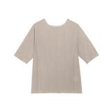 グレージュ | 5分袖メロートップス シアートップス インナー | Pierrot