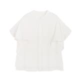 オフホワイト | フレアスリーブシアー楊柳ブラウス ブラウス シアー | Pierrot