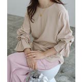 アイスブルー | キャンディピンタックスリーブカットソー カットソー キャンディスリーブ | Pierrot