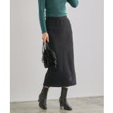 ブラック | ソフト起毛Iラインスカート スカート Iライン | Pierrot