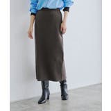 ブラウン | ソフト起毛Iラインスカート スカート Iライン | Pierrot