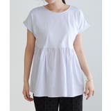 ドッキングヘムフレンチTシャツ Ｔシャツ フレンチ袖 | Pierrot | 詳細画像4 