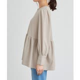 ペアスキンパフスリーブペプラムブラウス ブラウス パフスリーブ | Pierrot | 詳細画像10 