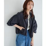 ネイビー | バルーンスリーブブルゾン 春アウター ブルゾン | Pierrot