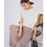 軽撥水 防汚ドロストヘムフレンチスリーブTシャツ Tシャツ | Pierrot | 詳細画像23 