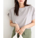 アイスグレー | 軽撥水 防汚タックスリーブドルマンTシャツ Tシャツ | Pierrot