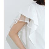チュールドッキングフレアコットンTシャツ Tシャツ 綿100% | Pierrot | 詳細画像5