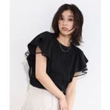 チュールドッキングフレアコットンTシャツ Tシャツ 綿100% | Pierrot | 詳細画像24