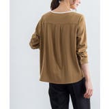 配色キーネックブラウス ブラウス 配色ブラウス | Pierrot | 詳細画像29 