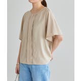 グレージュ | 2wayピンタックブラウス ブラウス 2way | Pierrot