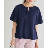 ネイビー | 2wayピンタックブラウス ブラウス 2way | Pierrot