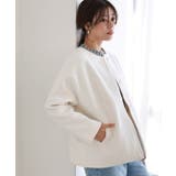 メルトンノーカラーショートコート ショートコート ノーカラー | Pierrot | 詳細画像14 