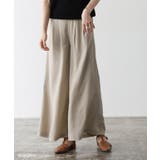 グレージュ | リネンライクタックパンツ パンツ タック | Pierrot