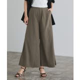 モカ | リネンライクタックパンツ パンツ タック | Pierrot