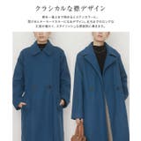 メルトンステンカラーロングコート コート ロングコート | Pierrot | 詳細画像3