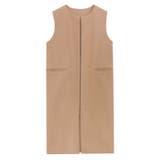 キャメル | メルトンロングジレ ジレ アウター | Pierrot