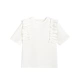 オフホワイト | ポンチフリルショルダーカットソー カットソー フリル | Pierrot