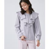 グレー | 2wayフリルカラーブラウス ブラウス フリル | Pierrot