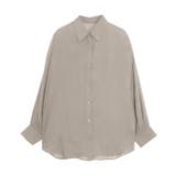 グレージュ | シアールーズシャツ シャツ シアー | Pierrot