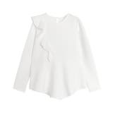 オフホワイト | フリルドッキングダンボールフレアプルオーバー プルオーバー フリル | Pierrot