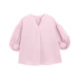 ピンク | 防シワ接触冷感スキッパーブラウス ブラウス スキッパー | Pierrot