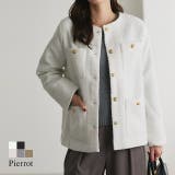 ゴールドボタンジャコット コート ジャケット | Pierrot | 詳細画像1 