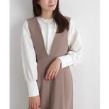 オフホワイト | 選べる袖ボタンポンチプルオーバー カットソー パールボタン | Pierrot