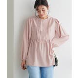 パールボタンピンタックペプラムブラウス ブラウス ウエストギャザー | Pierrot | 詳細画像18 