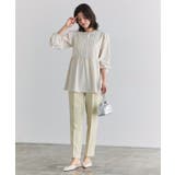 パールボタンピンタックペプラムブラウス ブラウス ウエストギャザー | Pierrot | 詳細画像24 