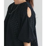 シアーチェックショルダーカットブラウス ブラウス シアー素材 | Pierrot | 詳細画像5 