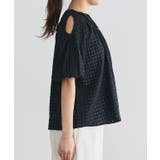 シアーチェックショルダーカットブラウス ブラウス シアー素材 | Pierrot | 詳細画像7 