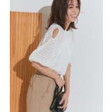 シアーチェックショルダーカットブラウス ブラウス シアー素材 | Pierrot | 詳細画像20 