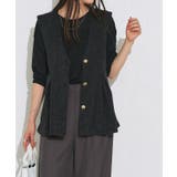 ブラック | ラメタックジレ ジレ ラメ | Pierrot