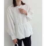 バンドカラーバルーンペプラムブラウス ブラウス ペプラム | Pierrot | 詳細画像31 