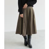 モカブラウン | ミドル丈シャイニースカート スカート ミドル丈 | Pierrot