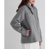 チャコール | ブークレステンカラーミドル丈コート コート ミドル丈 | Pierrot