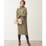 ベージュ | タートルニットロングワンピース ワンピース ニットワンピ ニットワンピース | Pierrot