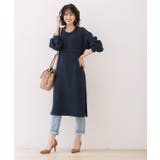 ネイビー | ワッフル編み ニットワンピースワンピース ワッフルワンピース ロングワンピース | Pierrot