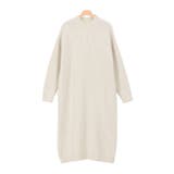 アイボリー | ハイネックロングニットワンピース ニット ニットワンピ ニットワンピース | Pierrot