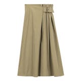 ベージュ | ラップ風フレアスカート スカート フレアスカート ラップスカート ミモレスカー | Pierrot