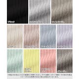 選べるネック綿混半袖リブニット リブニット セーター ニット Vネック ボート | Pierrot | 詳細画像2