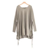 グレージュ | リボンVネックドルマンニット ニット セーター ドルマンニット | Pierrot