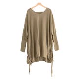 ベージュ | リボンVネックドルマンニット ニット セーター ドルマンニット | Pierrot