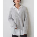 ふんわりシャギーVネックオーバーニット | Pierrot | 詳細画像6