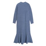 杢ブルー | ふんわりウォッシャブル裾切り替えプチハイネックニットワンピース ワンピース ワン… | Pierrot