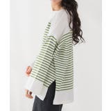 オーバーサイズボーダーニット ニット ボーダー | Pierrot | 詳細画像8 